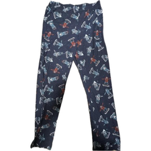 CAT & JACK boys pj pants size LG (12) spacemen/sharks on skateboard